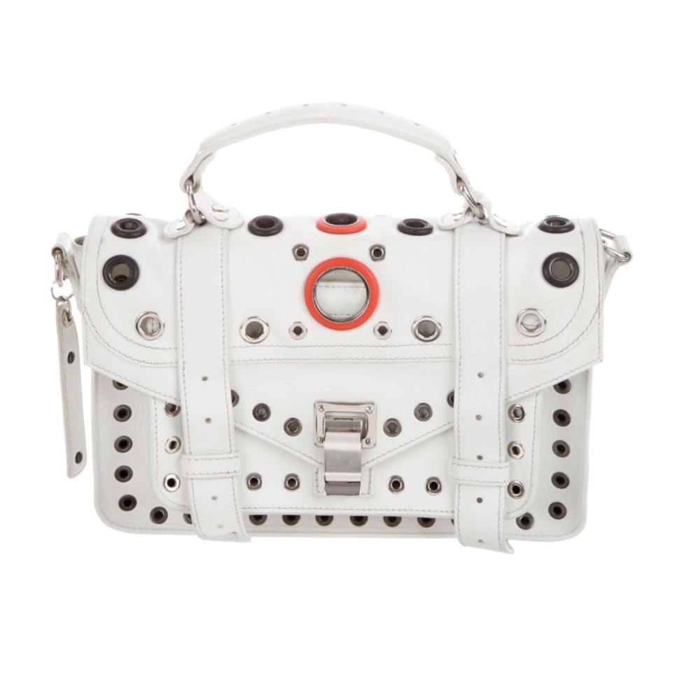 Proenza Schouler Tiny PS1 White with Grommets